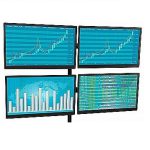 עמדת מסחר 4 מסכי מחשב 27 אינץ Braumers