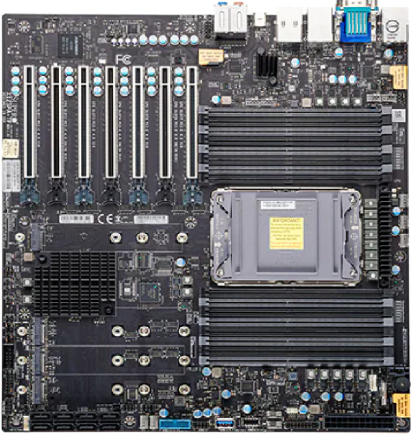 לוח אם שרת SuperMicro מתקדם, תומך במעבדי Intel Xeon Scalable מדור שלישי, מציע מספר רב של חריצי PCIe 4.0, תמיכה בזיכרון DDR4 בנפח גבוה, ומגוון רחב של אפשרויות אחסון, כולל M.2 NVMe.